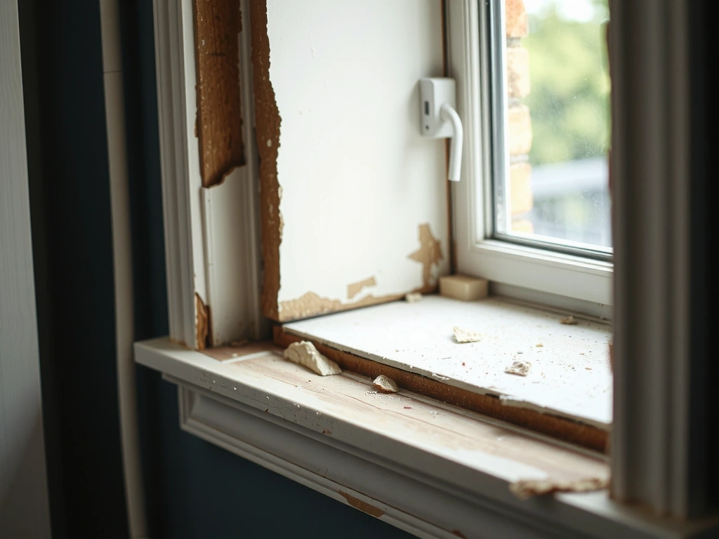 Corner with construction dust