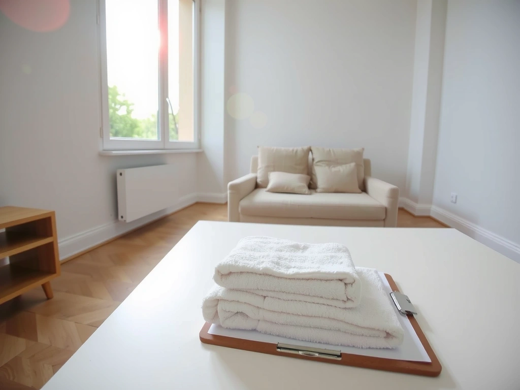 Clean, sunlit living room after service